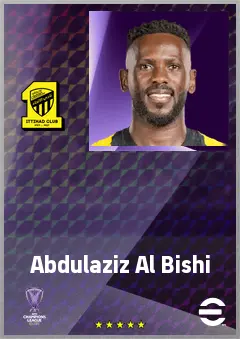 Abdulaziz Al Bishi eFootball 2026 player card, 71 OVR RMF