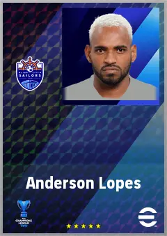 Anderson Lopes eFootball 2026 player card, 75 OVR CF