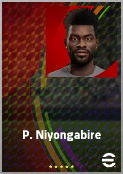 P. Niyongabire eFootball 2026 player card, 70 OVR RMF