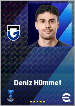 Deniz Hümmet eFootball 2026 player card, 69 OVR CF