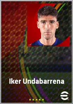 Iker Undabarrena eFootball 2026 player card, 71 OVR DMF