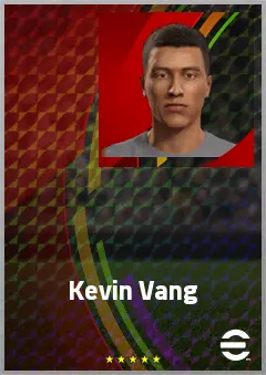 Kevin Vang eFootball 2026 player card, 64 OVR CMF