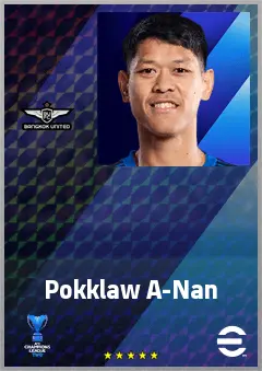 Pokklaw A-Nan eFootball 2026 player card, 67 OVR CMF