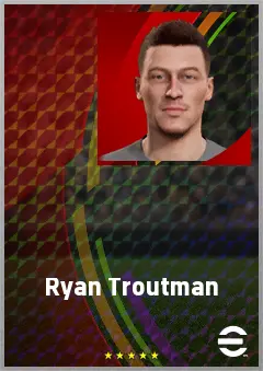 Ryan Troutman eFootball 2026 player card, 65 OVR GK
