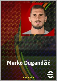 Marko Dugandžić eFootball 2026 player card, 68 OVR CF