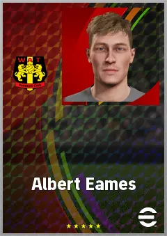 Albert Eames eFootball 2026 player card, 61 OVR RB
