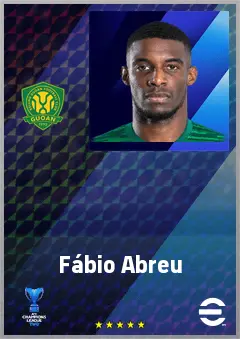 Fábio Abreu eFootball 2026 player card, 73 OVR CF