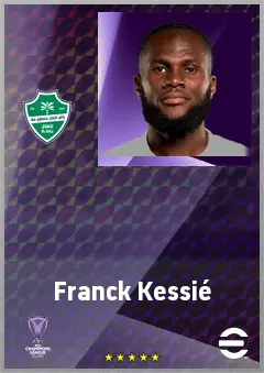 Franck Kessié eFootball 2026 player card, 76 OVR CMF