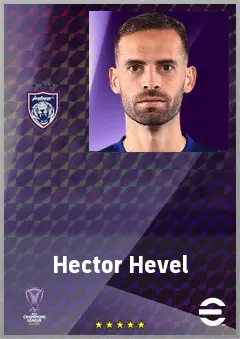 Hector Hevel eFootball 2026 player card, 70 OVR CMF