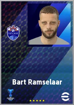 Bart Ramselaar eFootball 2026 player card, 71 OVR AMF
