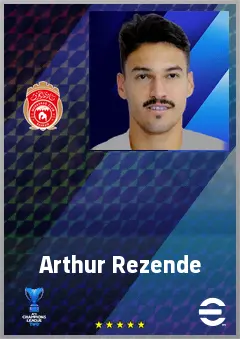 Arthur Rezende eFootball 2026 player card, 70 OVR CMF