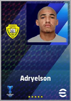 Adryelson eFootball 2026 player card, 72 OVR CB
