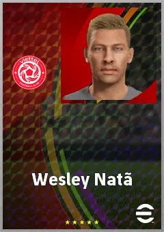 Wesley Natã eFootball 2026 player card, 66 OVR CF