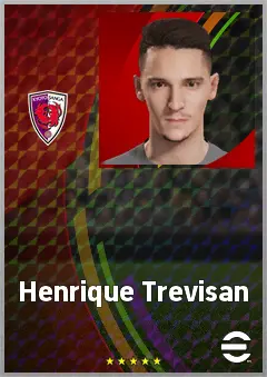 Henrique Trevisan eFootball 2026 player card, 69 OVR CB