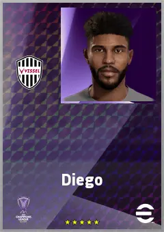Diego eFootball 2026 player card, 70 OVR LB