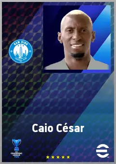 Caio César eFootball 2026 player card, 70 OVR CMF