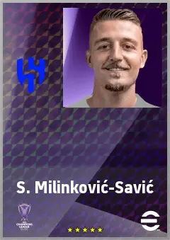 S. Milinković-Savić eFootball 2026 player card, 78 OVR CMF