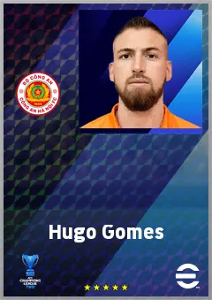 Hugo Gomes eFootball 2026 player card, 70 OVR CB