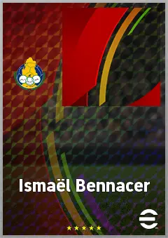 Ismaël Bennacer eFootball 2026 player card, 76 OVR CMF
