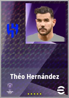 Théo Hernández eFootball 2026 player card, 80 OVR LB
