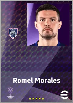 Romel Morales eFootball 2026 player card, 71 OVR CF