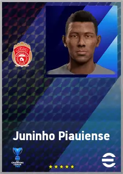 Juninho Piauiense eFootball 2026 player card, 70 OVR SS