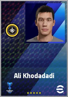 Ali Khodadadi eFootball 2026 player card, 65 OVR CF