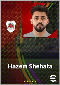 Hazem Shehata eFootball 2026 player card, 68 OVR LB