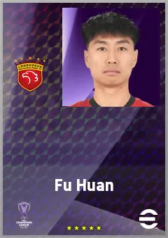 Fu Huan eFootball 2026 player card, 68 OVR RB