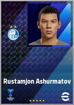 Rustamjon Ashurmatov eFootball 2026 player card, 68 OVR CB