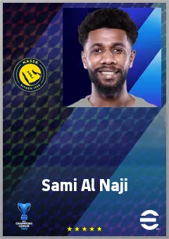 Sami Al Naji eFootball 2026 player card, 70 OVR SS