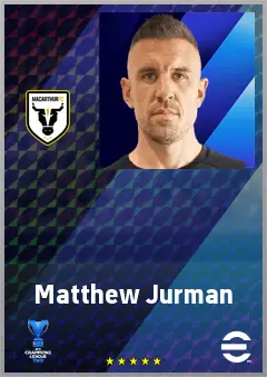 Matthew Jurman eFootball 2026 player card, 70 OVR CB