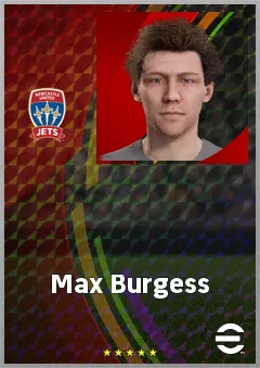 Max Burgess eFootball 2026 player card, 69 OVR DMF