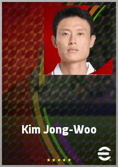 Kim Jong-Woo eFootball 2026 player card, 69 OVR CMF