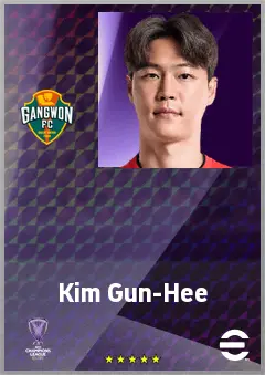 Kim Gun-Hee eFootball 2026 player card, 69 OVR CF