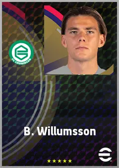 B. Willumsson eFootball 2026 player card, 68 OVR CF