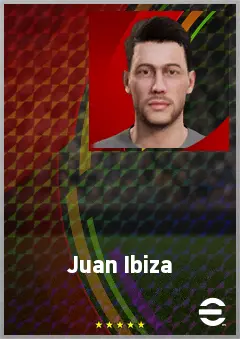 Juan Ibiza eFootball 2026 player card, 70 OVR CB