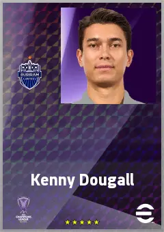 Kenny Dougall eFootball 2026 player card, 69 OVR DMF