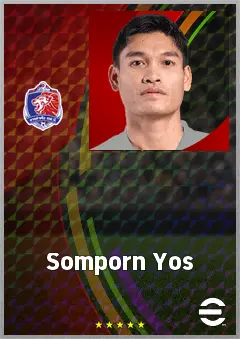 Somporn Yos eFootball 2026 player card, 66 OVR GK