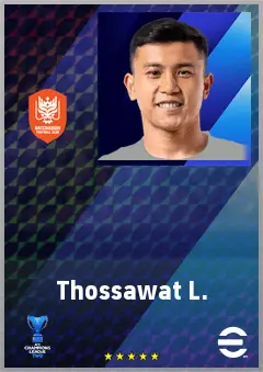 Thossawat L. eFootball 2026 player card, 67 OVR DMF
