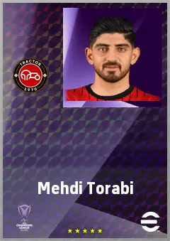 Mehdi Torabi eFootball 2026 player card, 71 OVR LWF
