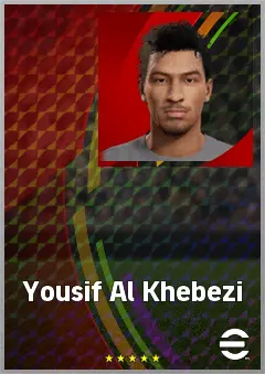 Yousif Al Khebezi eFootball 2026 player card, 64 OVR CMF