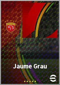 Jaume Grau eFootball 2026 player card, 70 OVR DMF