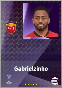 Gabrielzinho eFootball 2026 player card, 71 OVR LWF