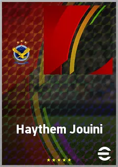 Haythem Jouini eFootball 2026 player card, 70 OVR CF