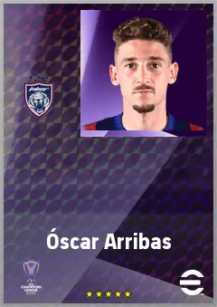 Óscar Arribas eFootball 2026 player card, 69 OVR LMF