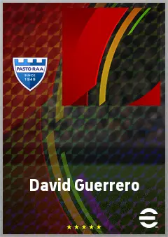 David Guerrero eFootball 2026 player card, 63 OVR CMF