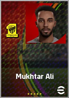 Mukhtar Ali eFootball 2026 player card, 70 OVR DMF