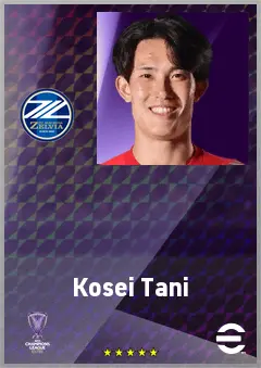 Tani Kosei eFootball 2026 player card, 72 OVR GK