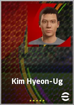 Kim Hyeon-Ug eFootball 2026 player card, 66 OVR RWF